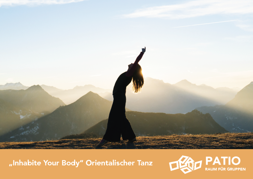 Deckblatt Flyer "Inhabitate Your Body Orientalischer Tanz".